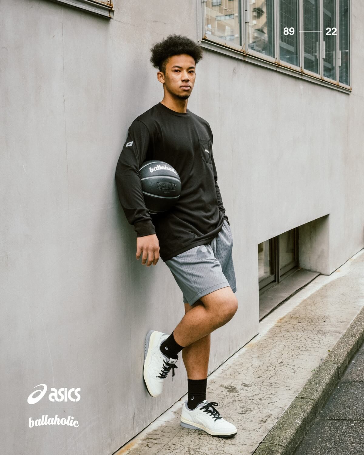 ballaholic × asics フルオープンパンツ ballaholic パンツ